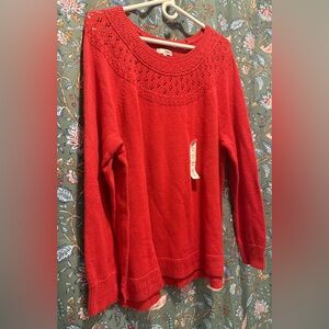 Red Crew Neck Sweater